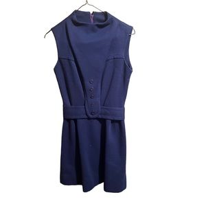 Vintage Navy Blue Dress